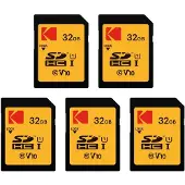 Kodak SDHC Ultra High Speed Memory Cards 32 GB Pack of 5