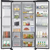 Samsung RS90F67BETEF (edelstahl, Family Hub, AI Energy Mode, Smart Conversion)