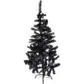 Linder Exclusiv GmbH Linder Weihnachtsbaum 120cm hoch, schwarz künstlicher Tannenbaum, schwarz