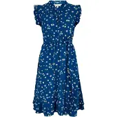 Apricot Minikleid "Geblümtes Kleid" mit Taillenband, 2 tlg. mit Rüschen und Gänseblümchen
