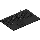 Keysonic KSK-5230 IN (UK) Industrie Tastatur, USB, Touchpad, schwarz, 2 Maustasten, wasserdicht IP68, Mini, Kabelgebunden, USB, QWERTY, Schwarz