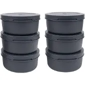 ZiiPa Pizzateigbox – ø 16 cm / 250 Gramm – Schiefer – 6 Stück