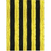 Arsvita Flauschvorhang 120x200 Unistreifen schwarz - gelb