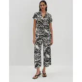 Someday. Jumpsuit in Schwarz/ Weiß - 40