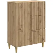 vidaXL Sideboard Artisan-Eiche 66 x 34,5 x 90 cm Holzwerkstoff