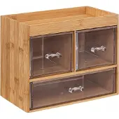 5 Five Selena Bambou 3-Schubladen-Organizer-Box