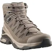 Salomon Wanderschuh "QUEST ECHO GORE TEX", Herren, Gr. 44,5, atmungsaktiv, walnut, desert tan, schwarz olive, Leder, Synthetik, Schuhe Wanderschuh, wasserdicht
