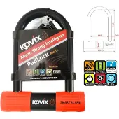 Kovix Ktl14-150 U With Alarm 14 Mm Bügelschloss Schwarz Schwarz One Size