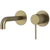 Sapho ULTRAMIX 2-Element Waschbeckenarmatur, Auslauf 15cm, Gold matt