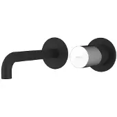 Sapho ULTRATAP 2-Element Waschbeckenarmatur, Auslauf 20cm, Schwarz matt/Chrom