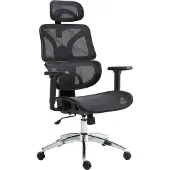 CLP Bürostuhl Deshler höhenverstellbar drehbar und ergonomisch schwarz