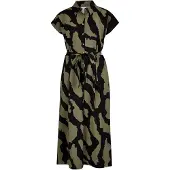 Apricot Hemdblusenkleid "Hemdblusenkleid" 2 tlg. mit Zebradruck