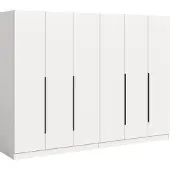 Ebuy24 Kopenhagen Kleiderschrank 6 Türen weiß.