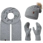 Rock Creek Schal Mütze Handschuhe Set Winterset