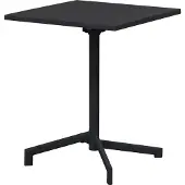Ebuy24 Adam Garten-Cafétisch 60x60 cm klappbar schwarz.
