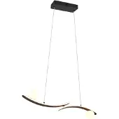 TRIO Lighting Hängelampe Napoli, dimmbar, schwarz, für Wohn- / Esszimmer, Metall, Modern, Pendelleuchte