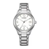 Citizen FE6121-67A Eco-Drive Solar Damenuhr Stahl/Weiß