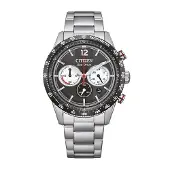 Citizen CA4714-55E Eco-Drive Herrenuhr Racing Chronograph Stahl/Schwarz