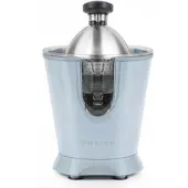 Sweiss Elektrische Zitruspresse ZEST6, tropffreier Ausgießer, leistungsstarker Gelenkarm, 160 W, Blau