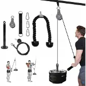 Tojato Klimmzugtrainer, Set: 2cm Stange, 3m Seil, Seilgriff