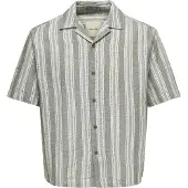 Only & Sons Kurzarm Hemdbluse ONSWALKER RLX RESORT herren