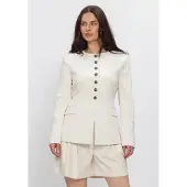 Copenhagen Muse Damen Blazers Cmtailor-blazer - Ecru - Größe L