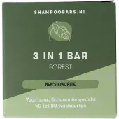 ShampooBars.nl 3-in-1 Bar Forest Hair, Body and Face - 60g