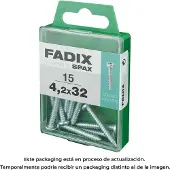 Fadix Box m 15 Stück cr Zinkblechgewindeschraube 4,2x32mm