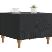 vidaXL Couchtisch mit Schubladen Schwarz 49 x 50 x 40 cm Holzwerkstoff