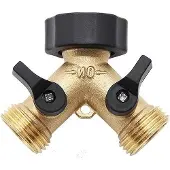 OEM Y-Form-Splitter-Adapter 3/4 Messing 2-Wege für Gartenschlauch