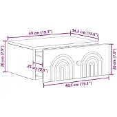 vidaXL Wandschrank