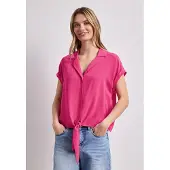 Street One Hemdbluse mit Knoten am Saum