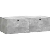 vidaXL Wandmontierter TV-Schrank 98 x 41 x 30 cm Betongrau