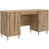 vidaXL Schreibtisch Artisan-Eiche Holzwerkstoff 142,5 x 50 x 75 cm