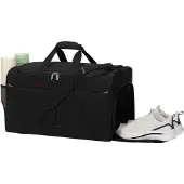 Unyqoos Sport- & Reisetasche 55 L – große Duffle mit belüftetem Schuhfach, auslaufsicherem Nassfach, 12 Fächer & herausnehmbarem Boden