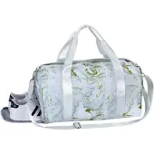 Unyqoos Faltbare, wasserdichte Reisetasche – Weekender mit Nassfach, belüftetem Schuhfach, Handyfach, Trolleyriemen & abnehmbarem Schultergurt
