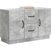 vidaXL Sideboard Betongrau 89 x 34,5 x 57 cm Holzwerkstoff
