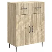 vidaXL Sideboard Sonoma-Eiche 66 x 34,5 x 89,5 cm Holzwerkstoff