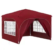vidaXL Pop-up Partyzelt 290 x 290 x 245 cm Bordeauxrot