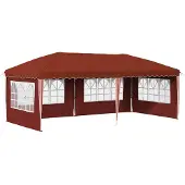 vidaXL Pop-up Partyzelt 574 x 289 x 245 cm Terrakotta