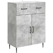 vidaXL Sideboard Betongrau 66 x 34,5 x 89,5 cm Holzwerkstoff