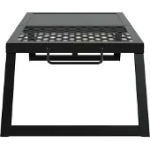 vidaXL Faltbarer Campinggrill 68 x 30 x 17 cm Legierter Stahl Schwarz