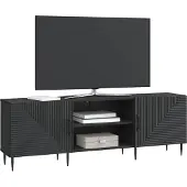 vidaXL TV-Schränk Schwarz 150 x 31 x 50 cm Holzwerkstoff