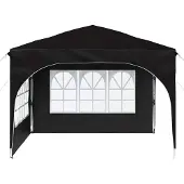 vidaXL Pop-up Partyzelt 290 x 290 x 245 cm Schwarz