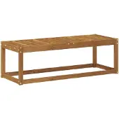 vidaXL Outdoor Hocker Bank Natur 115 x 43 x 37 cm Massivholz Akazie