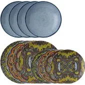 Arthur Krupp 67377-A2, 4 Person(en), Porzellan, Blau, Mehrfarbig, Mandala, Rund, 27,5 cm