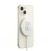 Avizar Mayaxess, Magnetisches 15W MagSafe Ladegerät für iPhone 14, Weiß