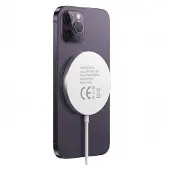 Avizar Mayaxess, Magnetisches 15W MagSafe Ladegerät für iPhone 14 Pro, Weiß