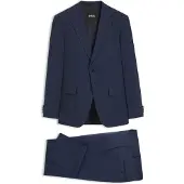 BOSS Slim-Fit Zweiteiler aus karierter Stretch-Wolle Grösse 44