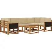 vidaXL Outdoor-Sofagarnitur 6 Stk.